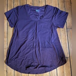SheBird purple top with built-in bra